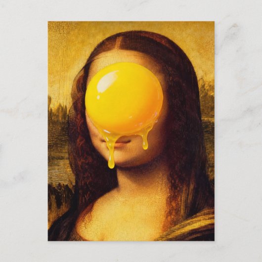 Mona Egg Yolk Funny Postkarte (Vorderseite)