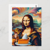 Mona Enjoys Pumpkin Pie Postkarte (Vorne/Hinten)