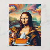 Mona Enjoys Pumpkin Pie Postkarte (Vorderseite)