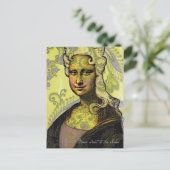 Mona ging zum Salon Postkarte (Stehend Vorderseite)