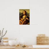Mona Guitar Poster (Küche)