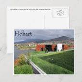 Mona hobart grau postkarte (Vorne/Hinten)