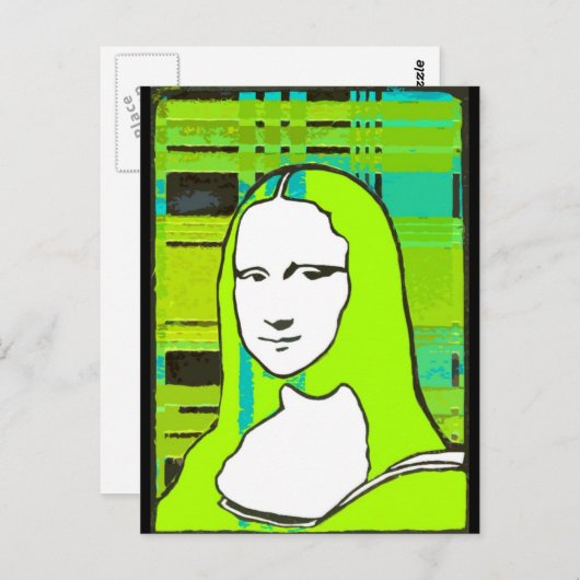 Mona Incognito Postkarte (Vorne/Hinten)