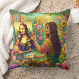 Mona is drawing Mona Kissen