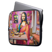 Mona isst indische Lebensmittel Laptopschutzhülle (Vorderseite Links)