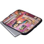 Mona isst indische Lebensmittel Laptopschutzhülle (Vorne Knopf)