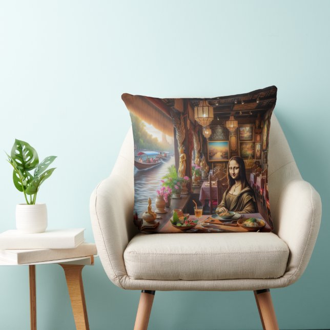 Mona ist in einem thailändischen Restaurant Kissen (Stuhl )