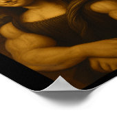 Mona Lifta Bodybuilding Funny Gift Poster (Ecke)