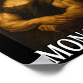 Mona Lifta Bodybuilding Funny Gift Poster (Ecke)