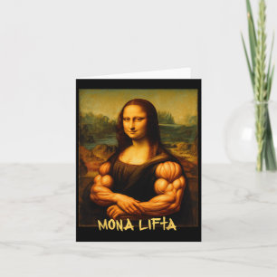 Mona Lifta Muscle Mona Lisa Bodybuilder Gym und Ar Karte