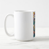 Mona Lisa 2.0 Moderner Pop-Art-Influencer-Poster - Kaffeetasse (Links)