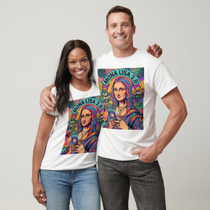 Mona Lisa 2.0 Pop Art – Moderner viraler Ikone mit T-Shirt