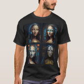 Mona Lisa 4 Cyborgs T-Shirt (Vorderseite)