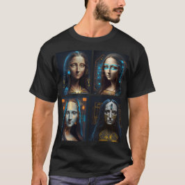 Mona Lisa 4 Cyborgs T-Shirt