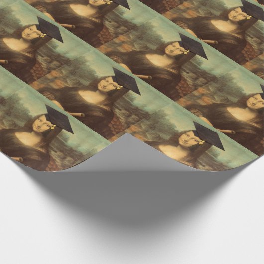 Mona Lisa Abschluss Geschenkpapier (Ecke)