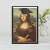 Mona Lisa Abschluss Grad Cap Ankündigung (Stehend Vorderseite)