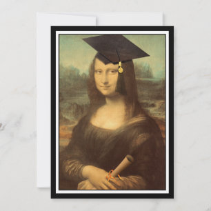Mona Lisa Abschluss Grad Cap Ankündigung