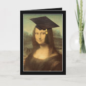 Mona Lisa Abschluss Grad Cap Karte (Vorderseite)