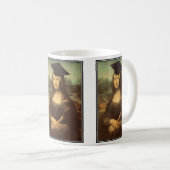 Mona Lisa Abschluss-Graduiertenmütze Kaffeetasse (VorderseiteRechts)
