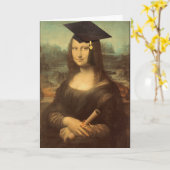 Mona Lisa Abschluss Karte (Gelbe Blume)