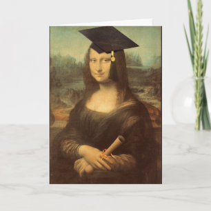 Mona Lisa Abschluss Karte