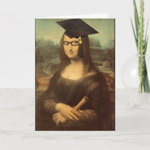 Mona Lisa Abschluss Karte