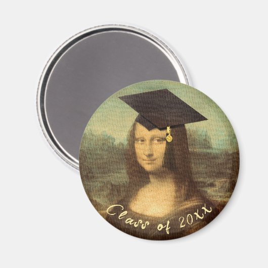 Mona Lisa Abschluss Magnet (Vorderseite/Rückseite)