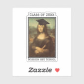 Mona Lisa Abschluss Sticker (Blatt)