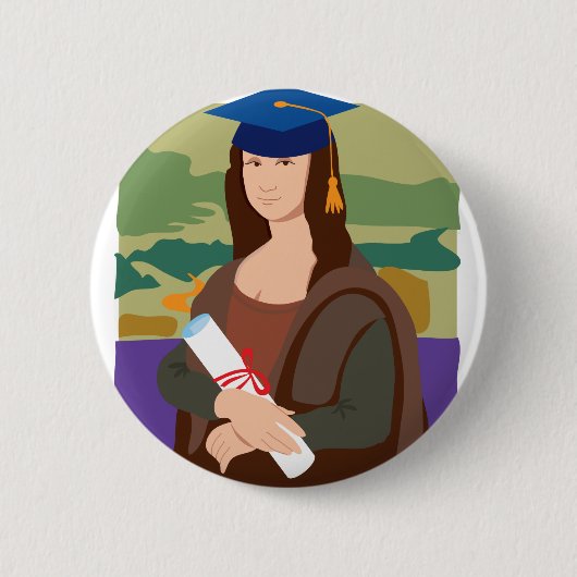 Mona Lisa Absolvent Button (Vorderseite)