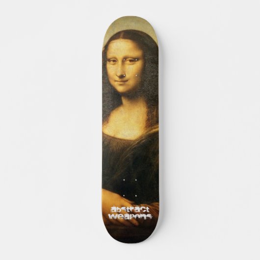 Mona Lisa, abstrakte Waffen Skateboard (Vorne)