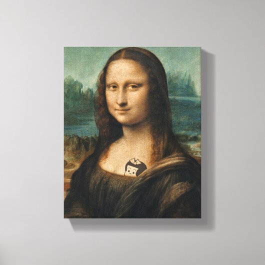 Mona Lisa, aktualisierte Leinwand Print (Vorderseite)