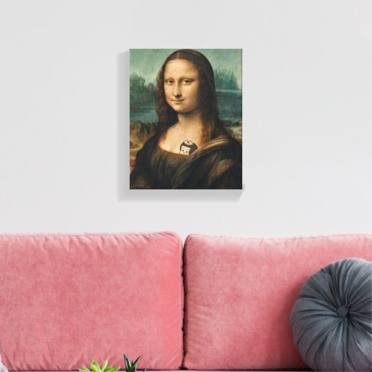 Mona Lisa, aktualisierte Leinwand Print (Insitu (Wohnzimmer))