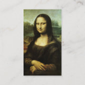 Mona Lisa (alias La Gioconda) von Leonardo da Vinc Visitenkarte (Rückseite)