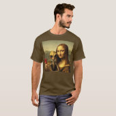 Mona Lisa Alien Selfie - Funny Renaisance T - Shir T-Shirt (Vorne ganz)