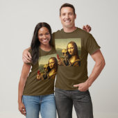 Mona Lisa Alien Selfie - Funny Renaisance T - Shir T-Shirt (Unisex)
