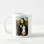 Mona Lisa - Am SH schwarz-weiße Katze Kaffeetasse (Links)