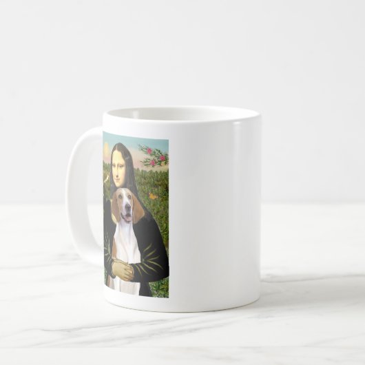 Mona Lisa - American Foxhound Kaffeetasse (Vorderseite Links)