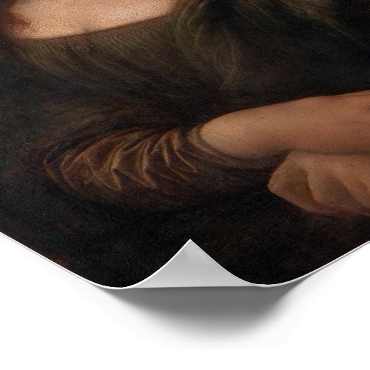 Mona Lisa and Make Art Great Again Poster (Ecke)