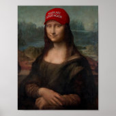 Mona Lisa and Make Art Great Again Poster (Vorne)