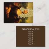 Mona Lisa änderte ihre Frisur Visitenkarte (Vorne/Hinten)