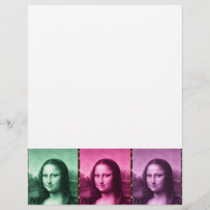 Mona Lisa Animal Print Green Pink Lila