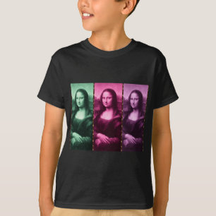 Mona Lisa Animal Print Green Pink Lila T-Shirt