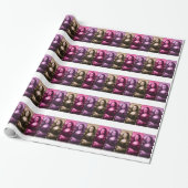 Mona Lisa Animal Print Lila Pink Chocolate Geschenkpapier (Ungerollt)