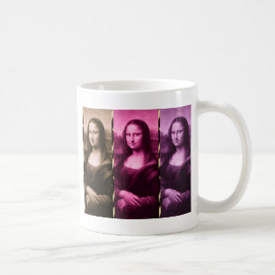 Mona Lisa Animal Print Lila Pink Chocolate Kaffeetasse