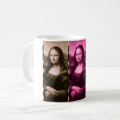 Mona Lisa Animal Print Lila Pink Chocolate Kaffeetasse (Vorderseite Links)