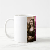 Mona Lisa Animal Print Lila Pink Chocolate Kaffeetasse (Links)