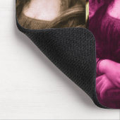 Mona Lisa Animal Print Lila Pink Chocolate Mousepad (Ecke)