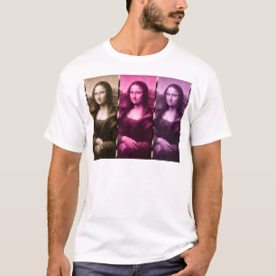 Mona Lisa Animal Print Lila Pink Chocolate T-Shirt