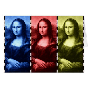 Mona Lisa Animal Print Primary Colors
