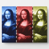 Mona Lisa Animal Print Primary Colors Fotoplatte (Vorderseite)